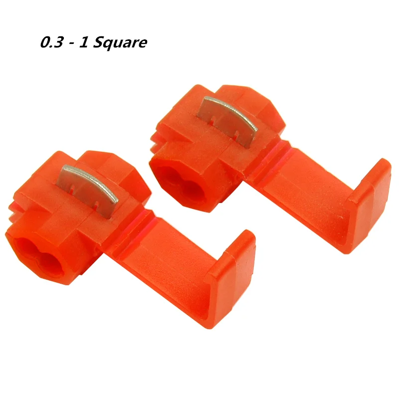 0.3 - 1 Square 30 шт. быстрый соединитель проводов кабель обжимной клеммы 0,75-2,5 плоский синий Кабельный соединитель клеммы электрика аксессуары Faston - Цвет: 0.3 - 1 Square