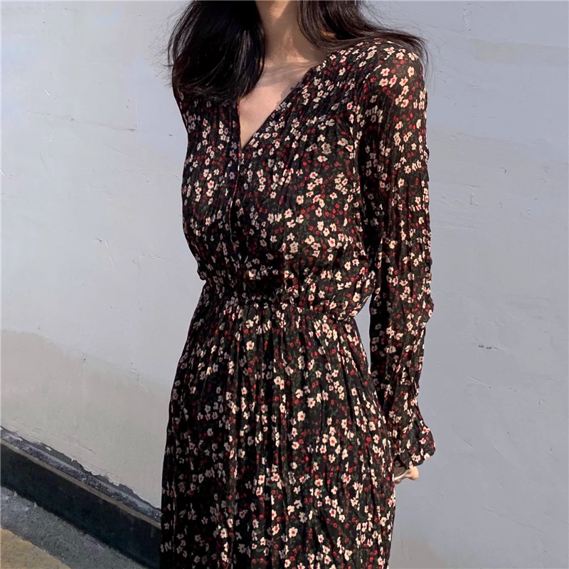 Женские винтажные платья с длинным рукавом облегающее длинное платье