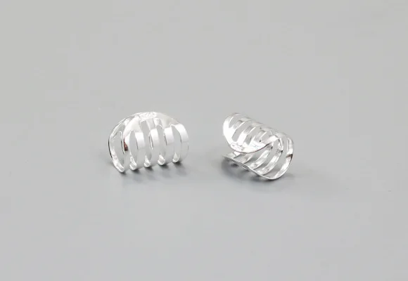 Серьги-Клипсы из стерлингового серебра новый стиль 2017 регулируемые