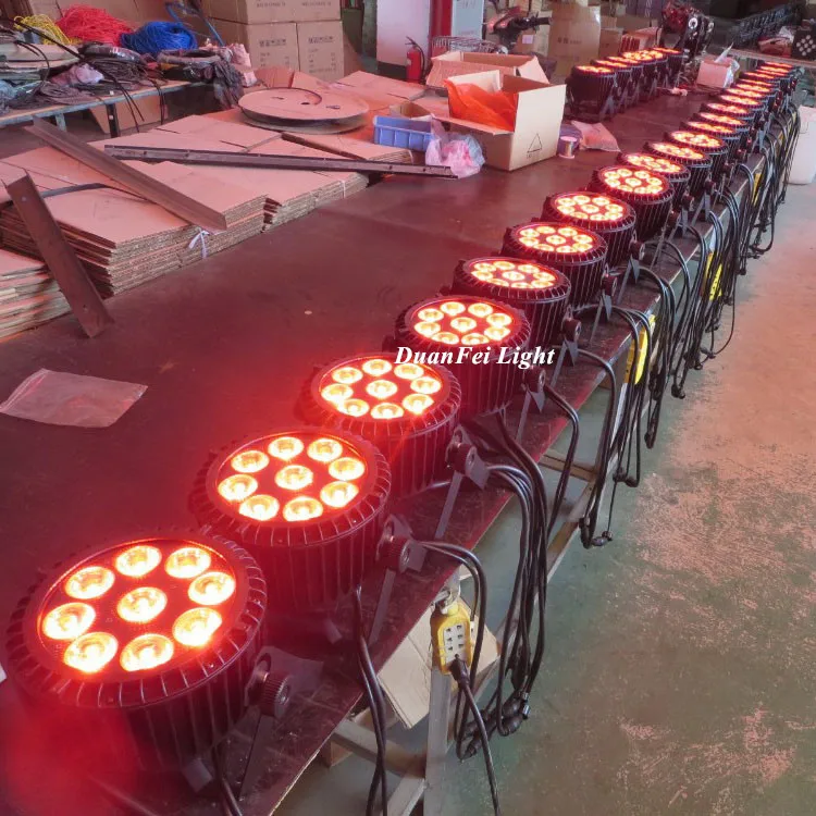 8 шт./лот Свадебная Дискотека dmx rgbw наружный светодиодный тонкий par 9x10 Вт прожектор