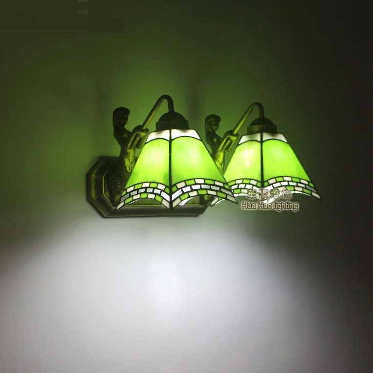 Светильник цветная настенная лампа в средиземноморском стиле для ванной