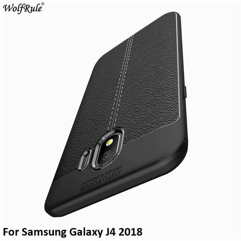 Чехол для Samsung Galaxy J4 2018 мягкий силиконовый бампер телефона чехол J400 5