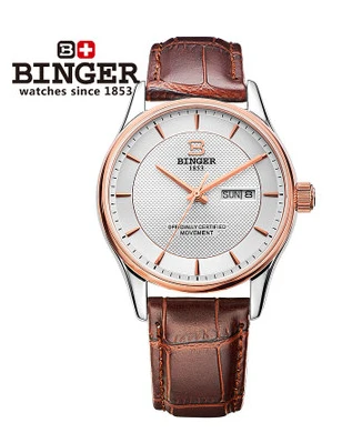 Бингер наручные часы Открытый Качество товаров бренда автоматические