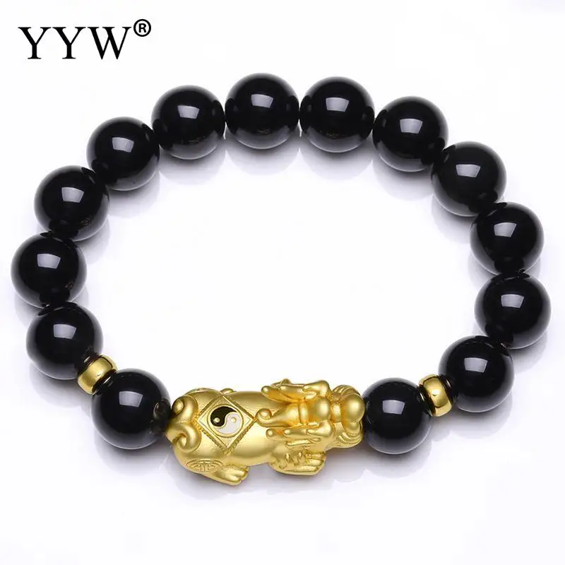 

2019 Men Jewelry Fabulous Wild Beast Bracelet Bling With 99% Tiger Eye Animal Charm Bracelet Bangle Luxury Style