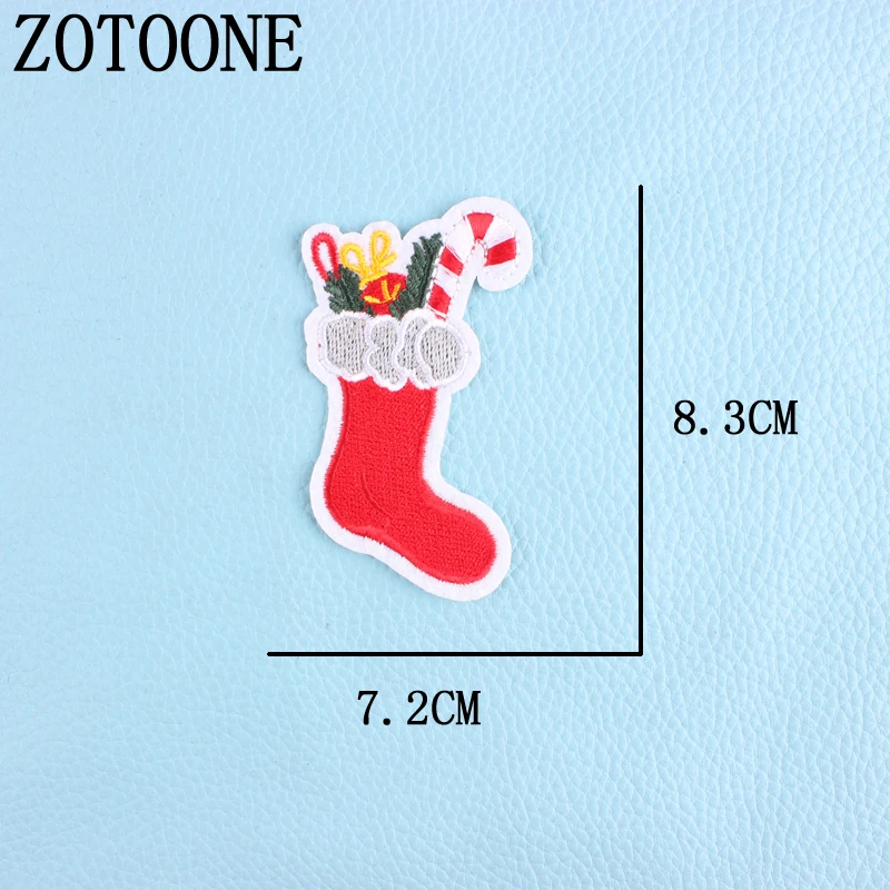 ZOTOONE, рождественский стиль, нашивка для одежды, железная вышитая аппликация, милые нашивки, значок «Единорог», аксессуары для одежды DIY H