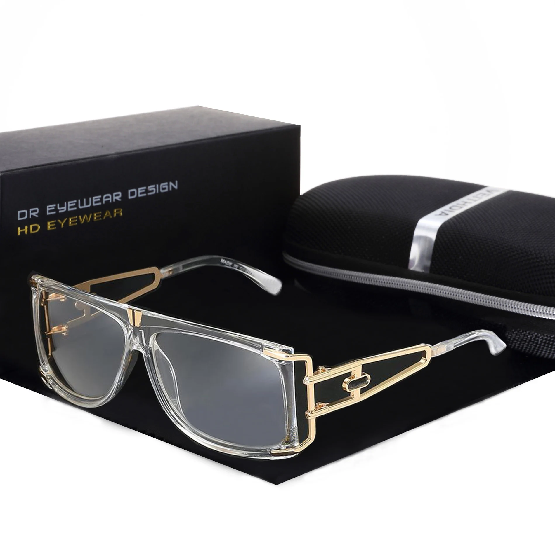 

Yvan New Retro Coating Eyewear UV 400 Women Men Metal Sunglasses Sun Glasses Steampunk Vintage Brand Designer Round Arrow