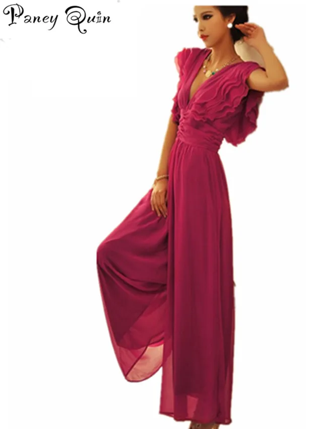 Женский комбинезон с оборками элегантный темпераментный сексуальный