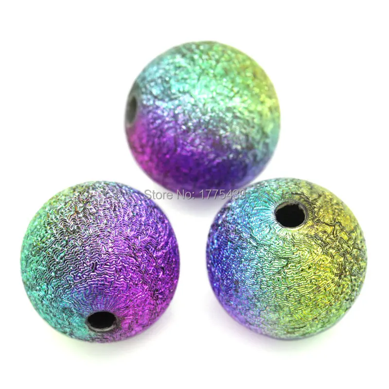 Акриловые круглые бусины разделители с радужными звездами 25 шт./лот фурнитура 12