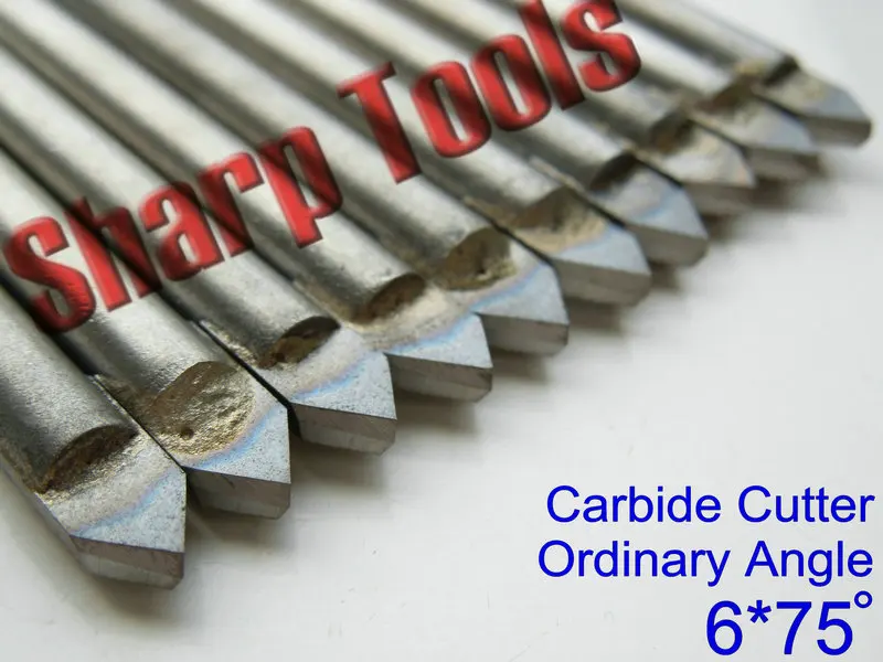 V образные гравировальные долота 75 градусов твердые карбидные мельницы