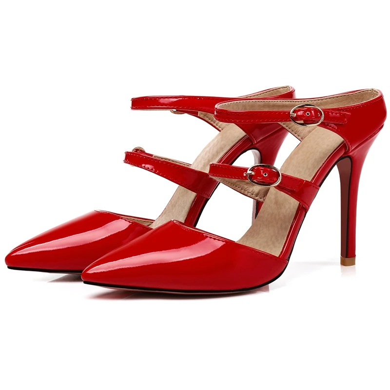 ENMAYER/Классические свадебные туфли на очень высоком тонком каблуке Zapatos Mujer Tacon
