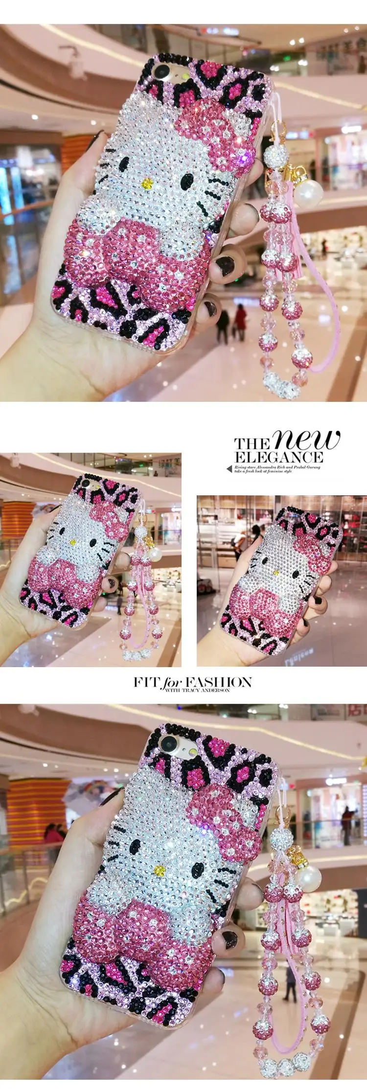 Для iphone 11 pro 3D Bling Crystal Pearl розовый Кот KT кабошон чехол для телефона для iphone XS max XR X 6 6s 7 8 plus Роскошный чехол