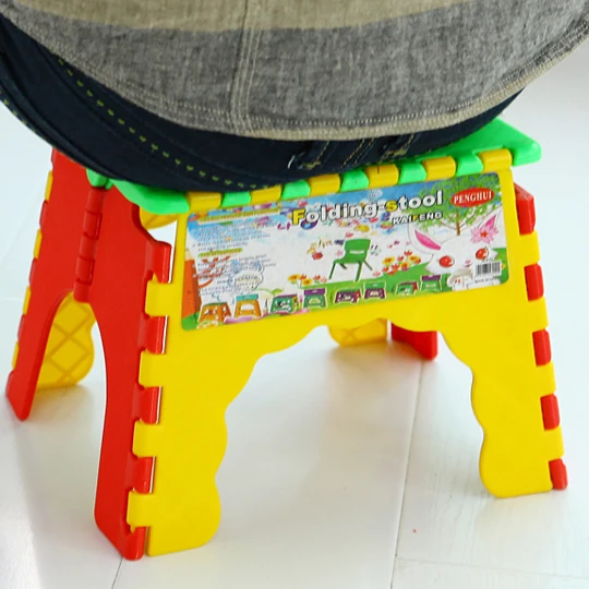 Пластик складной стул Шаг Стул походный Рыбалка детей откидное сиденье