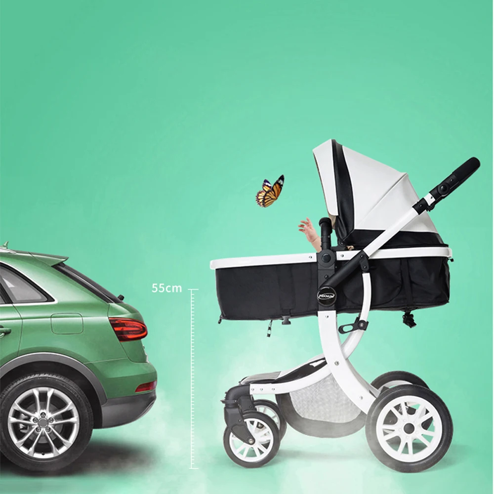 Роскошная детская коляска babyfond, 3 в 1, Модная европейская коляска, костюм для менти и сидения