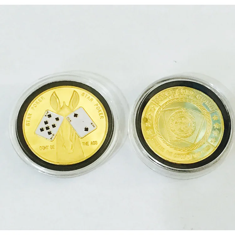 1 унция лошадь казино Вызов Монета Звезда покерные чипы для удачи всегда