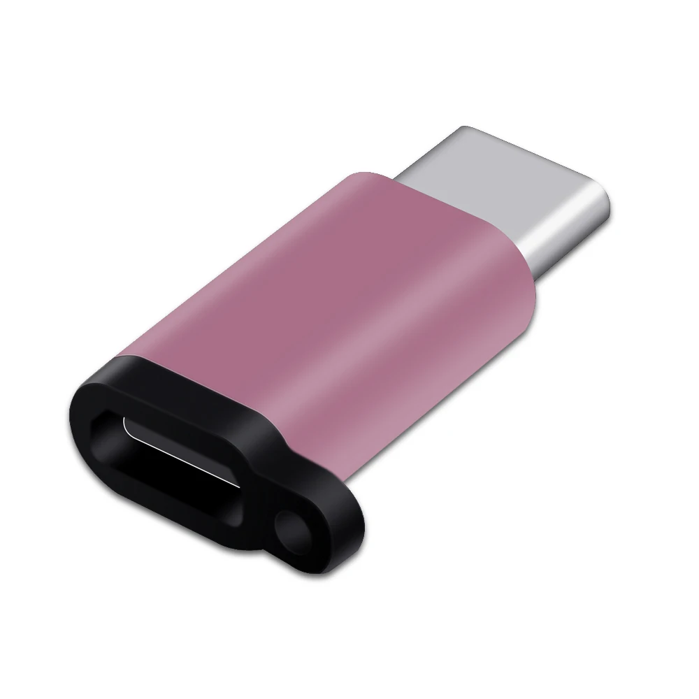 pink NYFundas 3 шт. type-C для mi cro USB адаптер для One Plus 6 Oneplus 6 zenfone5z Xiaomi mi Max 3 huawei P20 Pro type C 3,1 конвертер - Цвет: pink