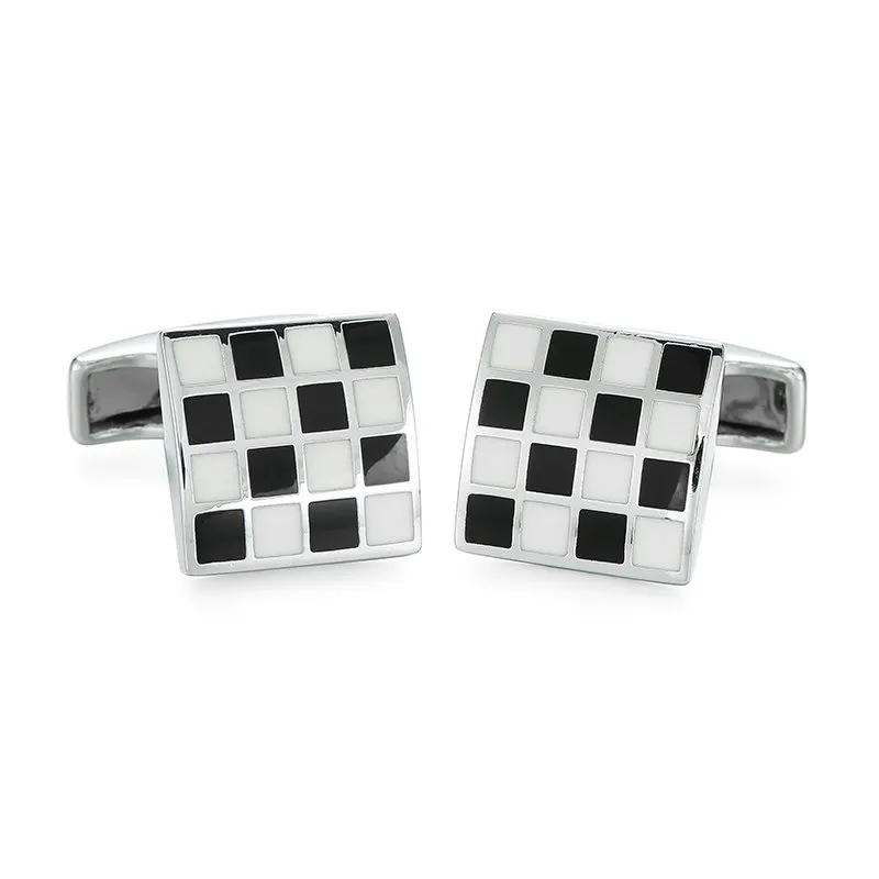 Новые высококачественные модные мужские брендовые запонки из меди, 18 модных бутиков в стиле ретро, черные запонки - Окраска металла: 11