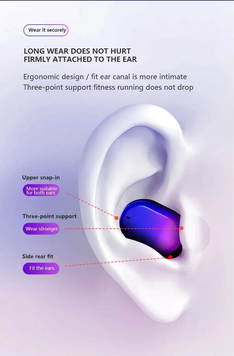Стерео звук Bluetooth V5.0 наушники портативный TWS Беспроводные спортивные наушники сенсорная гарнитура с 3500 мАч зарядная коробка Наушники