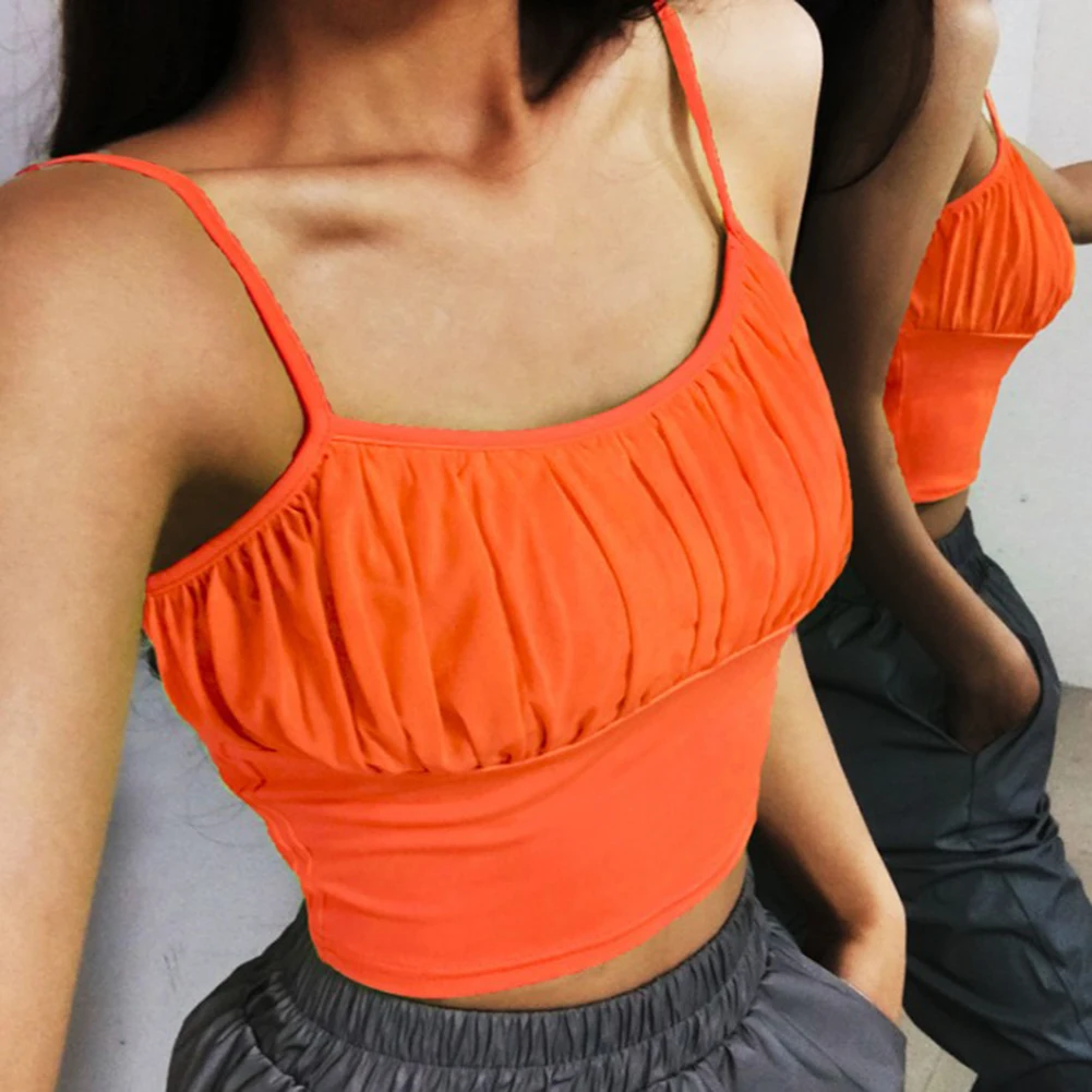 Новинка 2019 года женские пикантные тонкие бретельки повседневная майка без