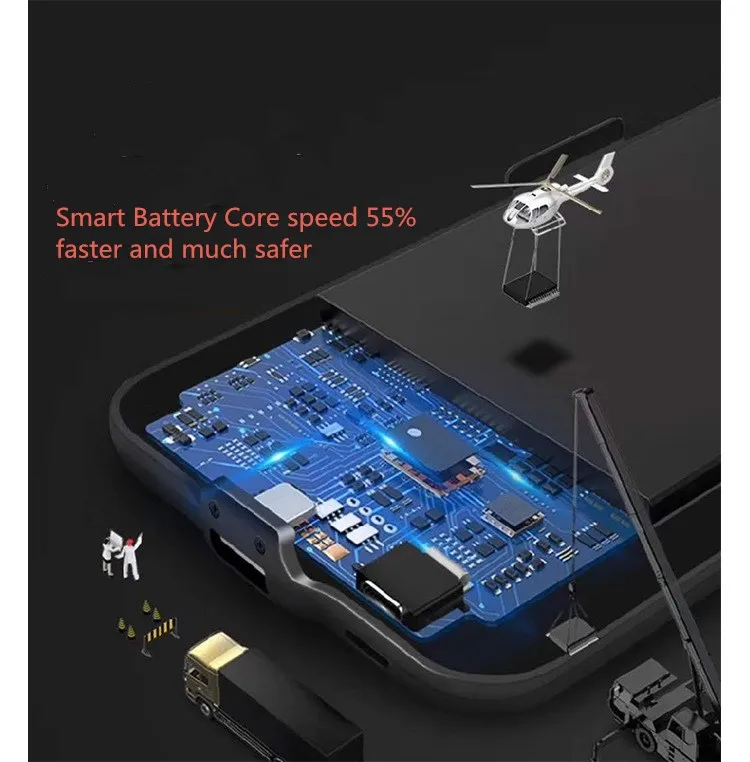 Внешний Батарея USB резервного копирования автомобильный держатель Магнитный