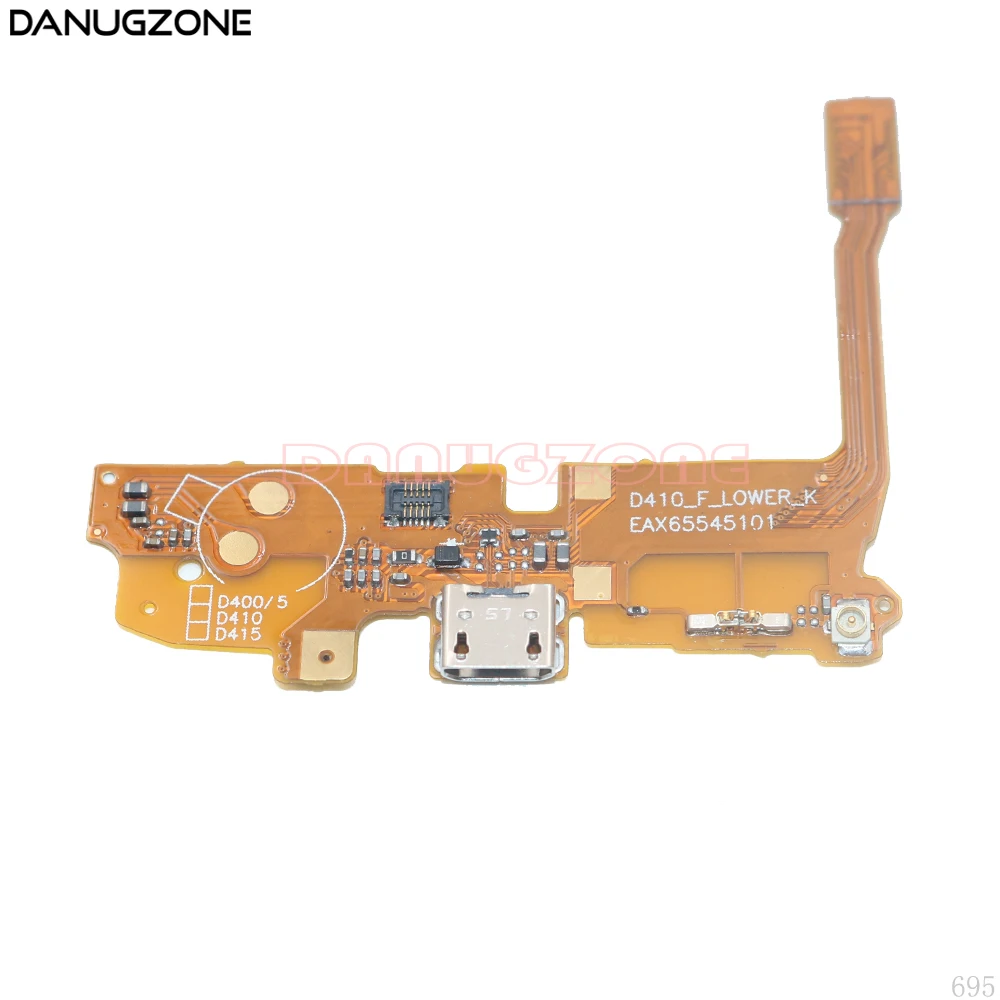 USB разъем для зарядки док-станция разъем для зарядки порт разъем гибкий кабель с микрофоном для LG Optimus L90 D405 D410 D415