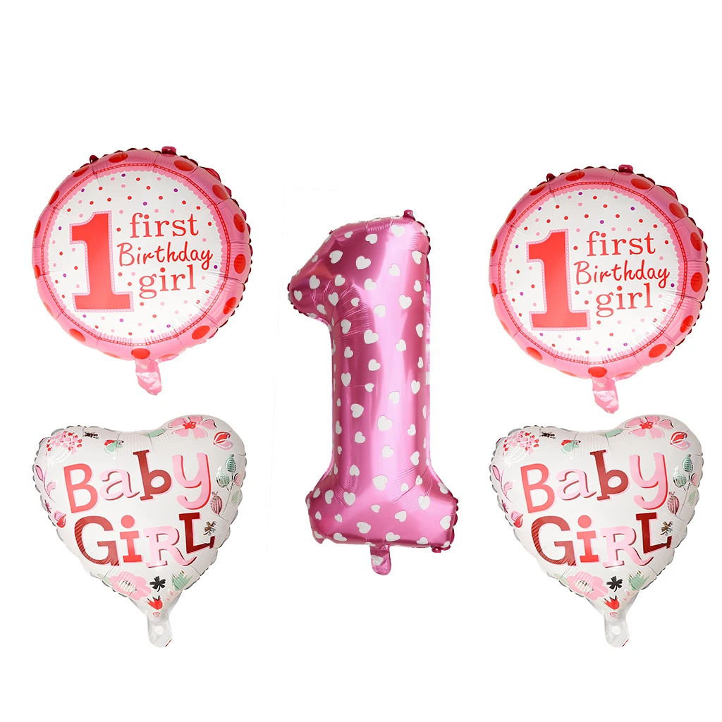 5 шт./компл. Симпатичные воздушные шары из фольги Baby Shower украшение для первого дня