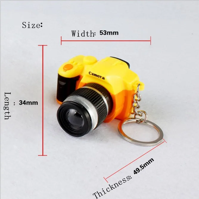Мода моделирование SLR Камера Брелоки для ключей брелок светодиодный свет