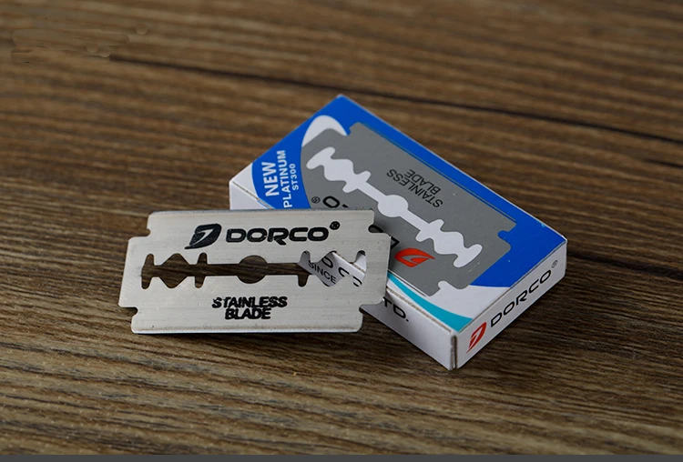 100 шт Оригинальные Dorco A + мужские бритвенные супер острые лезвия для стрижки волос