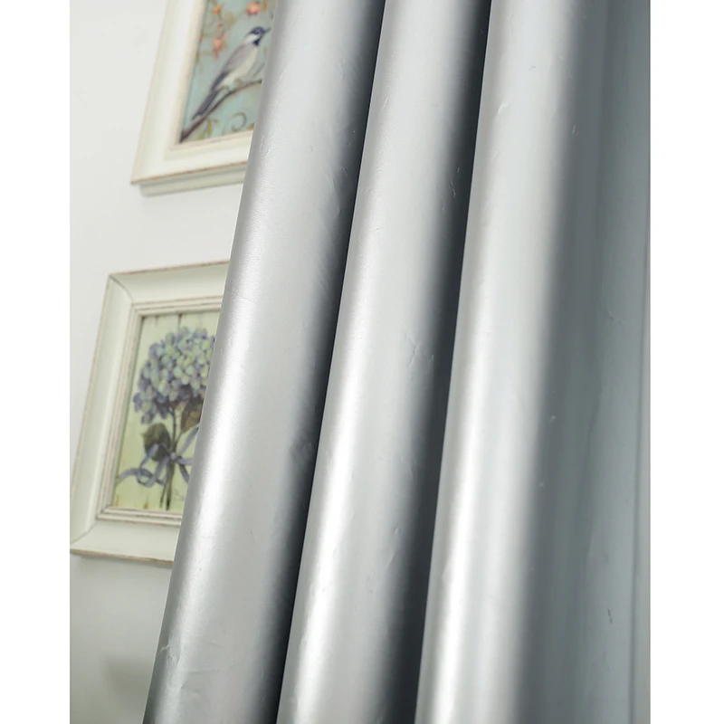 99% затемняющие шторы для спальни занавески с серебряным покрытием гостиной