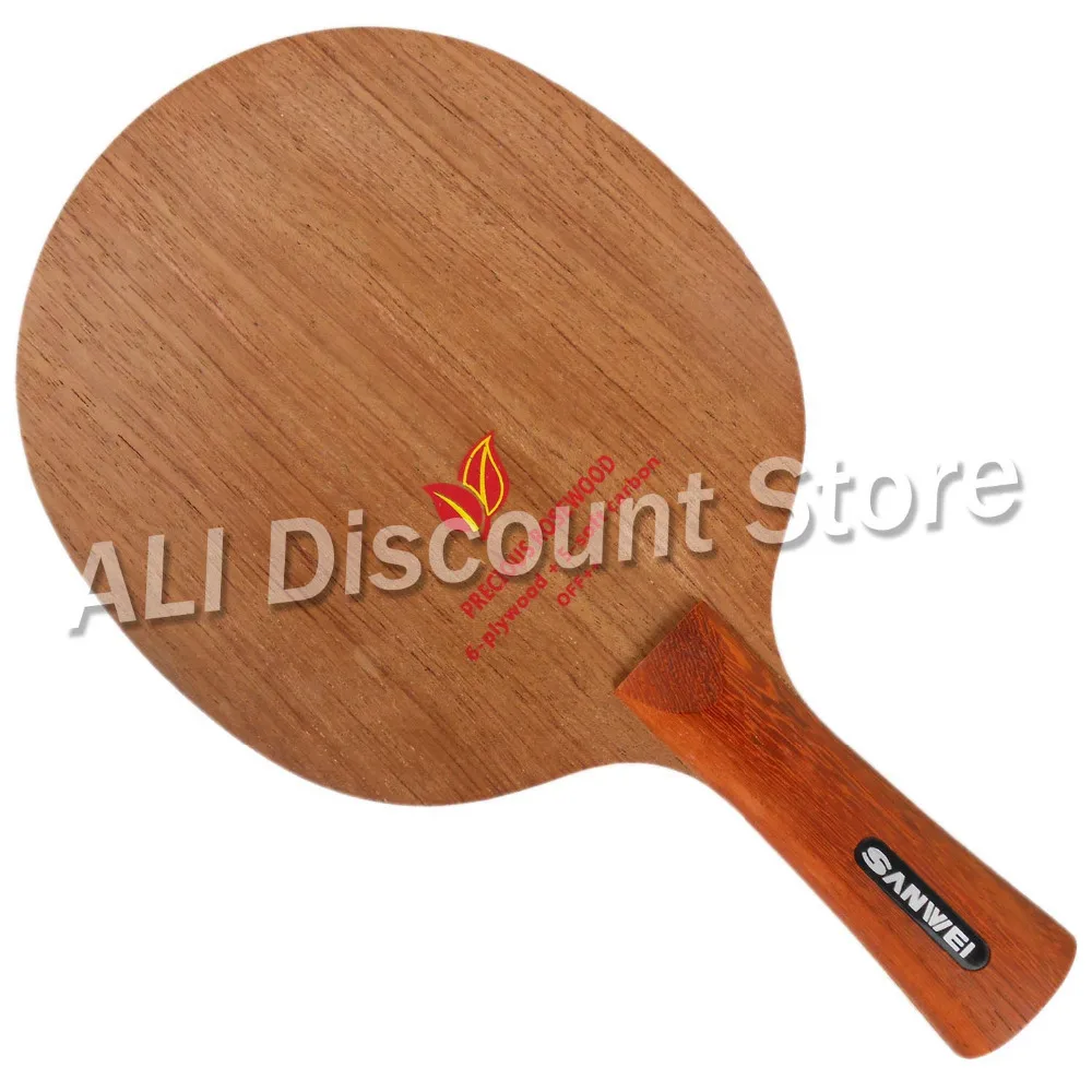 Sanwei H2 H 2 H-2 Rosewood 6 Plywood + 5 Soft Carbon OFF++ Table Tennis Blade for PingPong Racket