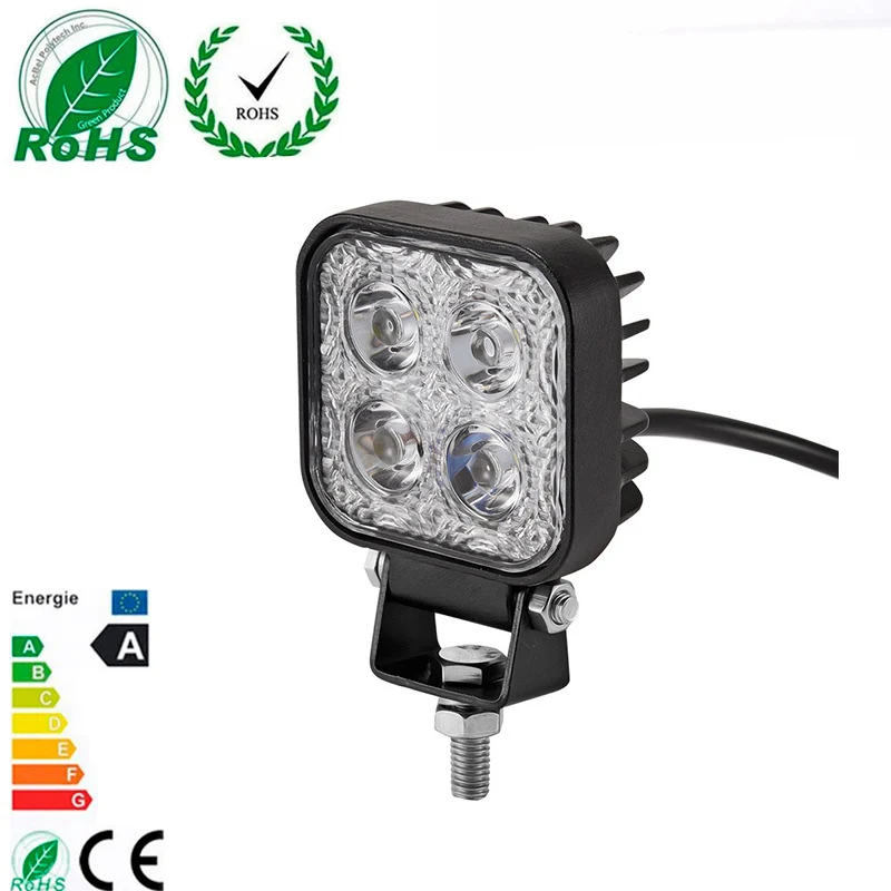 Фары светодиодсветодиодный 12 Вт для внедорожников 4 шт. джипов 4x4 полноприводных