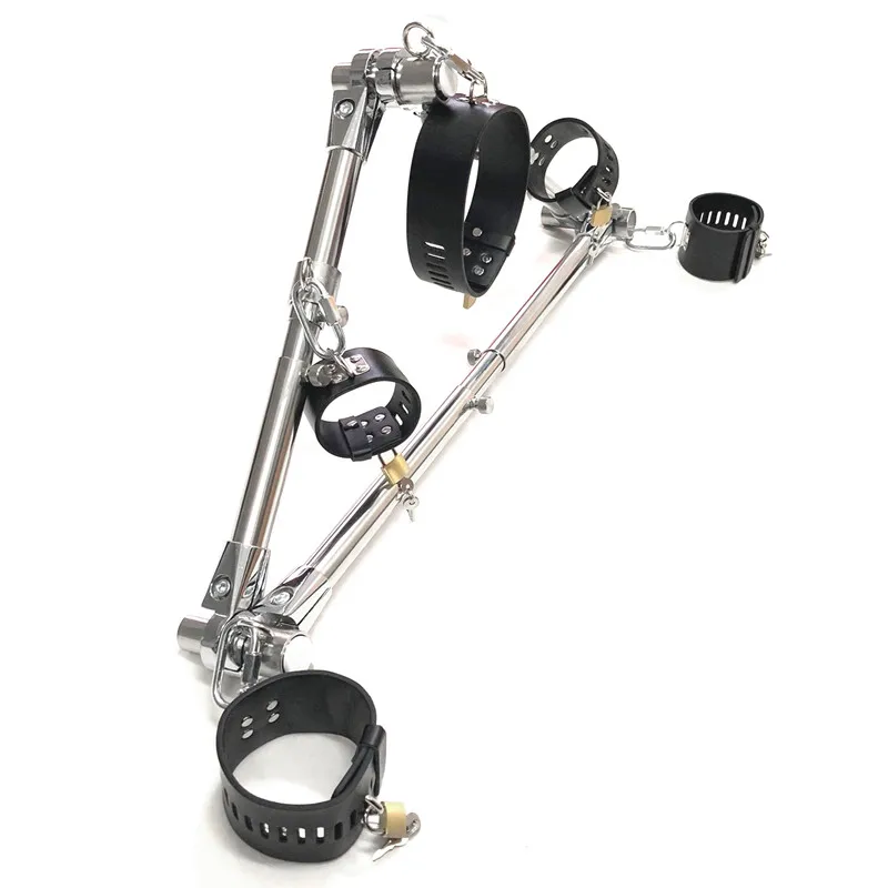 Набор для бондажа K9 с силиконовым воротником наручниками из нержавеющей стали