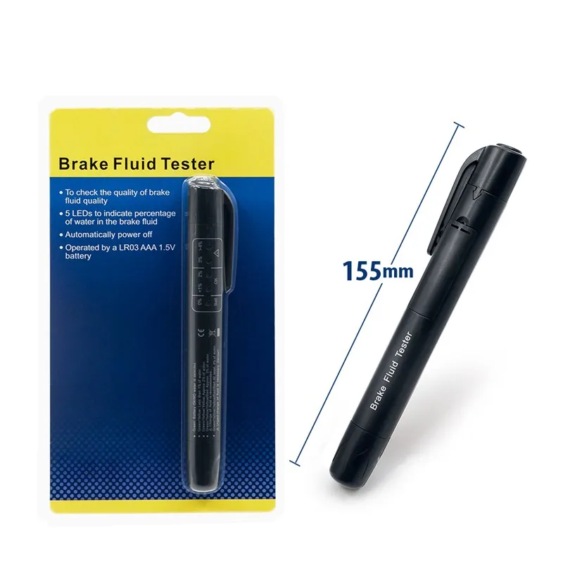 Тестер тормозной жидкости 5 светодиодов инструмент для автомобильного