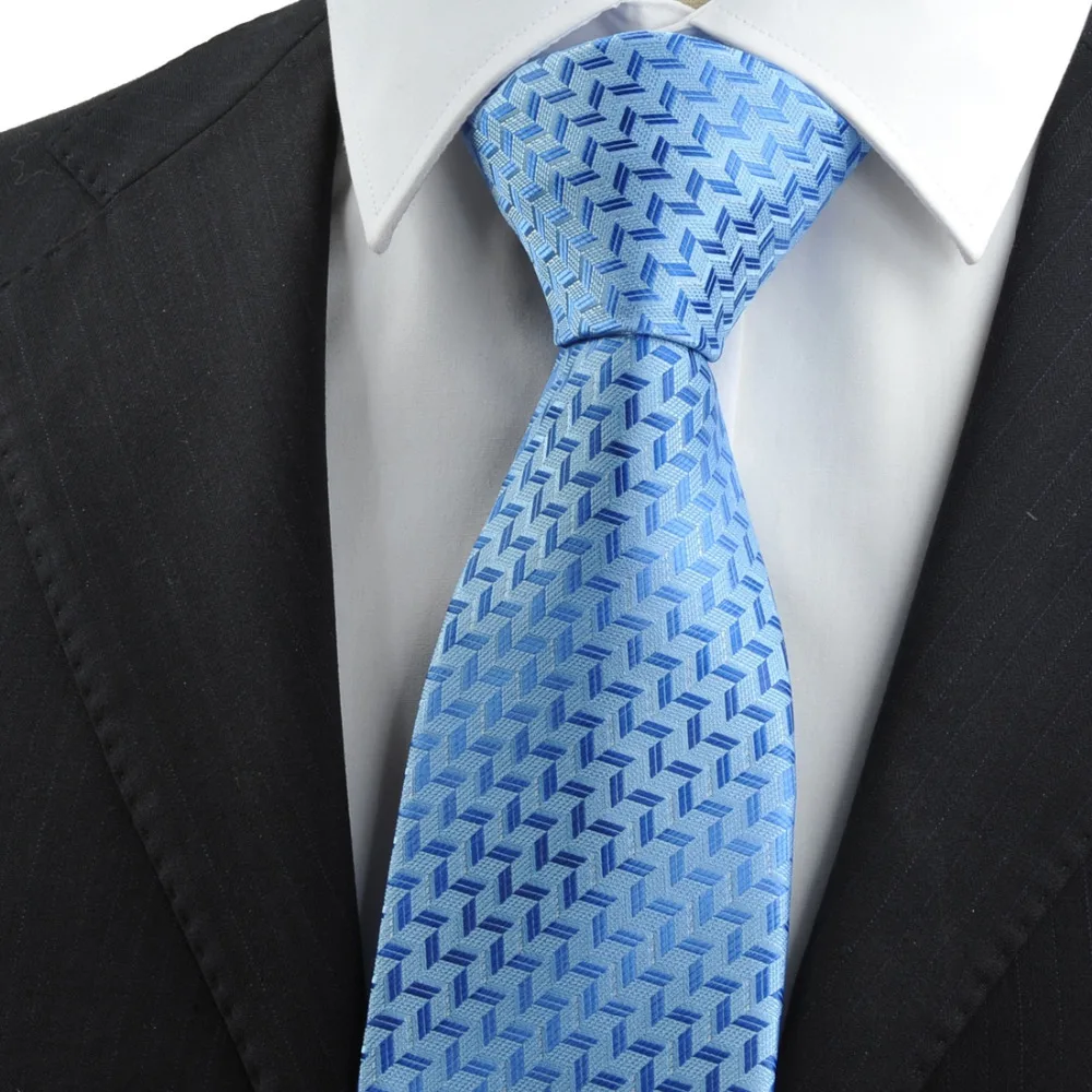 2015 Man Fashion Accessories New Blue Diamond Pattern Men's Tie Suit Necktie Wedding Party Holiday Gift KT0089 | Аксессуары для