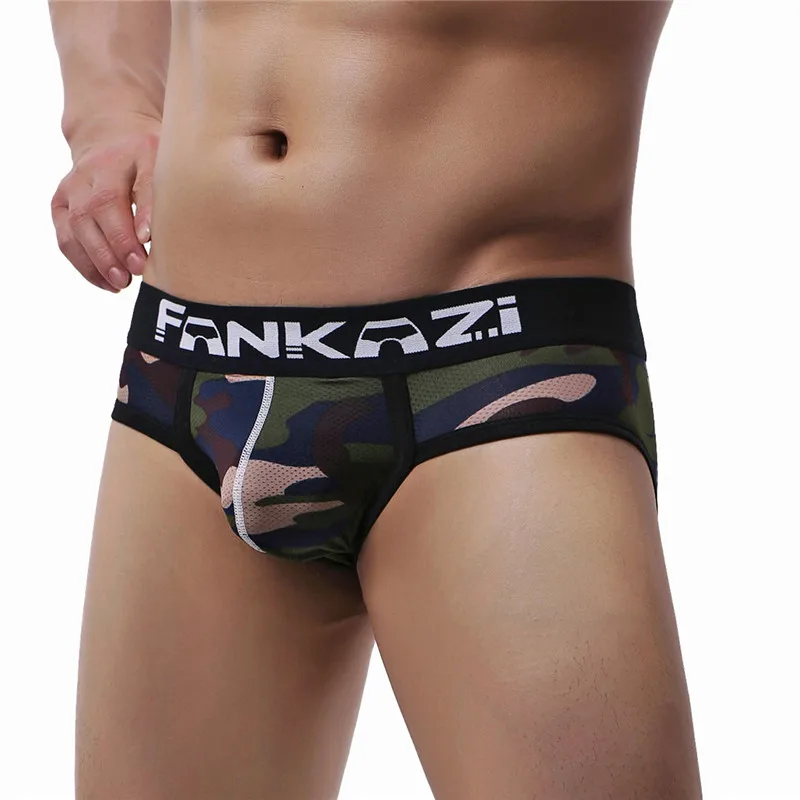 3PCS Men's Underwear Cotton Boxers Man Breathable Panties Camouflage Shorts Brand Underpants
