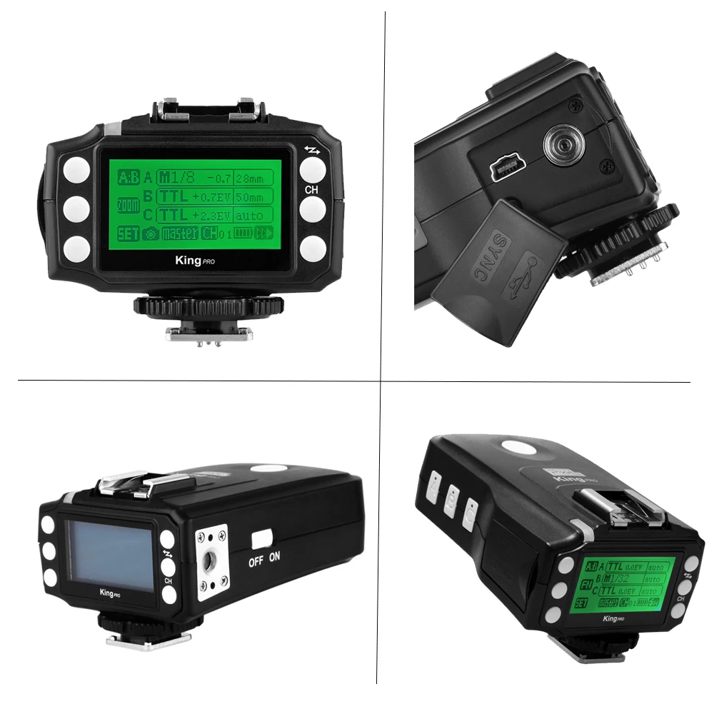 Pixel King pro kit TTL 2 4G беспроводной триггерный передатчик вспышки и приемник для Canon Nikon