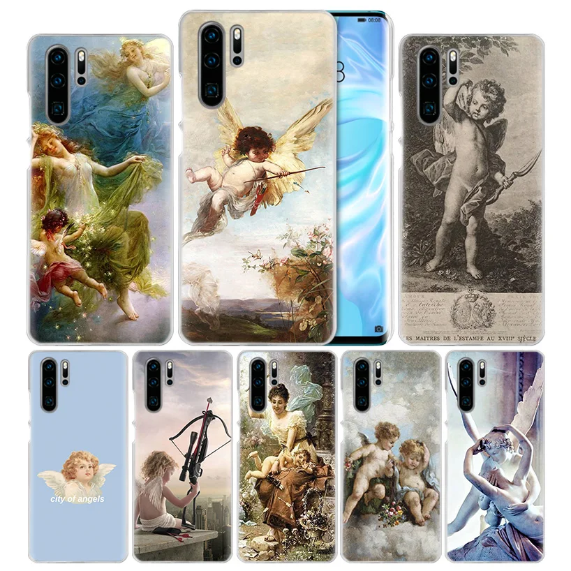 Художественный чехол Angel Cupid для huawei P20 P30 P Smart Nova 4 3i P10 P9 P8 mate 10 20 lite Pro Mini, жесткий чехол для телефона из поликарбоната