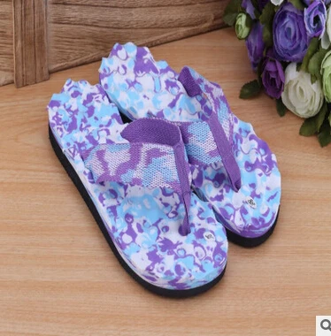 purple Lover/женские камуфляжные Вьетнамки; тапочки; сандалии; тапочки для дома и улицы; повседневная мужская Нескользящая пляжная обувь; sapato masculino - Цвет: purple