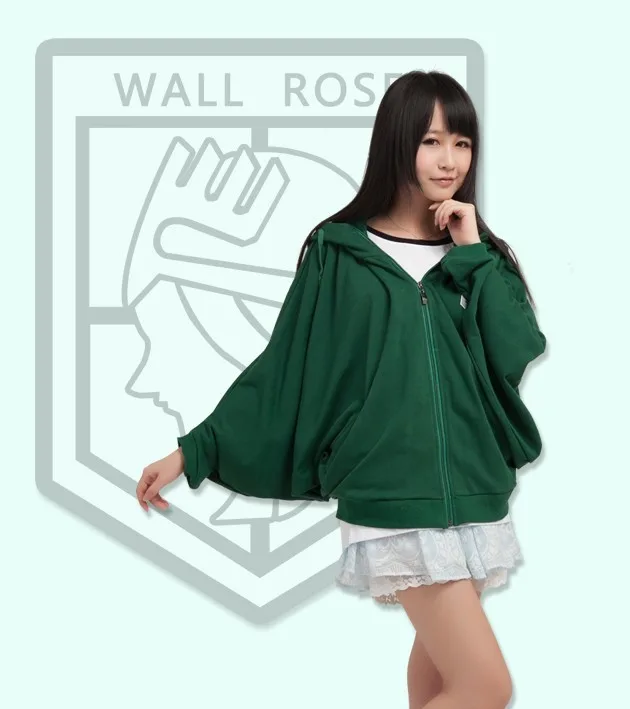 Новые и рукавами &quotлетучая мышь&quot с капюшоном Косплэй костюма в стиле аниме|attack