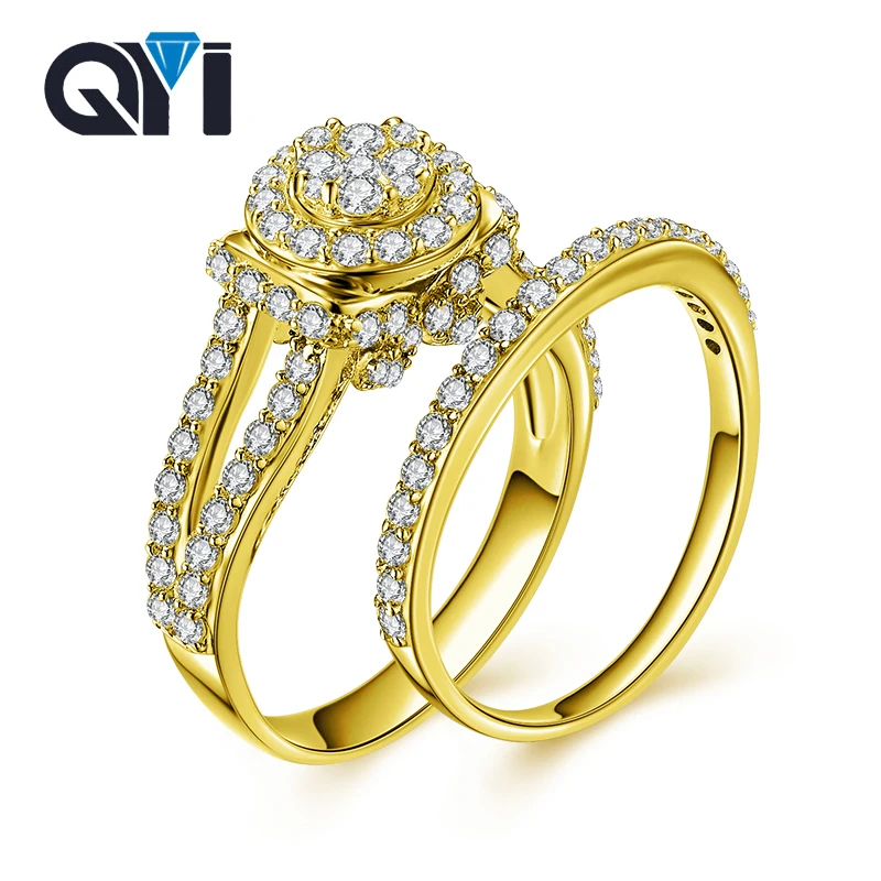 

Женское кольцо из желтого золота с бриллиантами, 14 к
