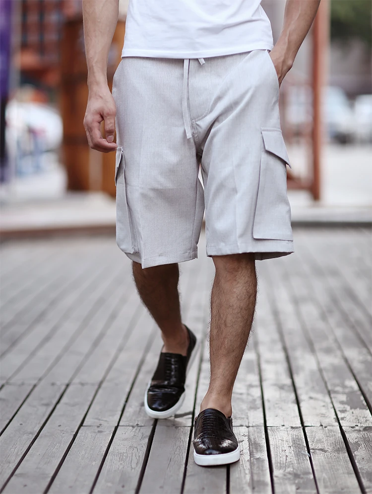 Для мужчин свободные брюки карго Шорты бренд быстро высыхающая Мужчин's jogger