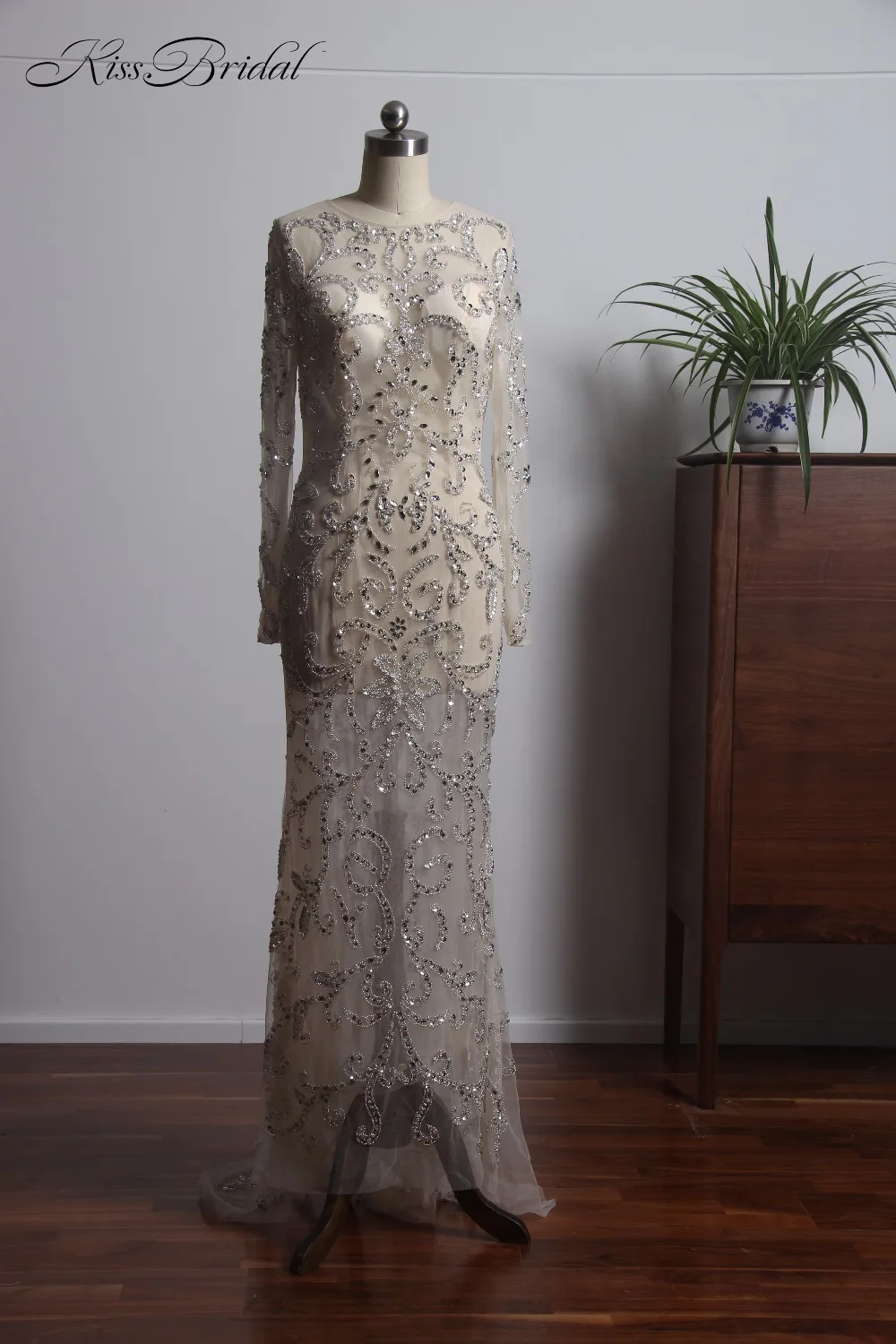 Великолепные прозрачные платья Memraid для выпускного вечера с длинным рукавом 2018