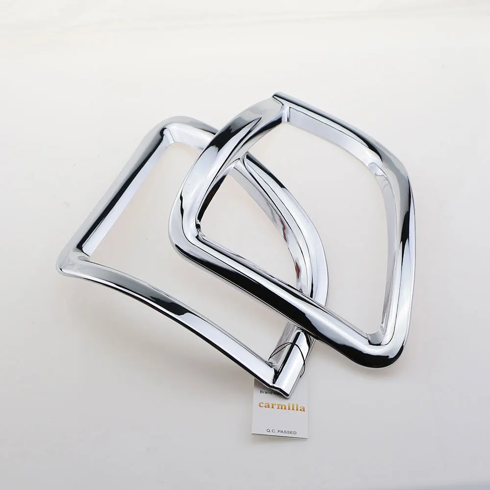 Carmilla ABS Chrome заднего туман крышка лампы внутренняя отделка автомобиля Стикеры для peugeot 2008 2013 аксессуары