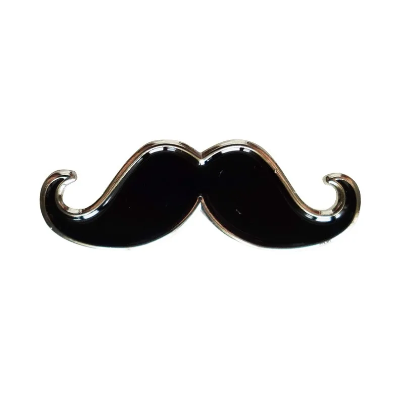 Бесплатная доставка (300 шт./лот) 25 мм металлический значок для усов аксессуары