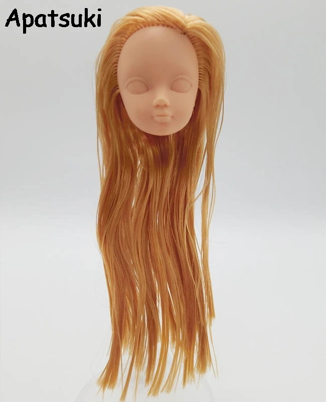 Голова куклы сделай сам с золотыми длинными волосами без макияжа голова для 11 5