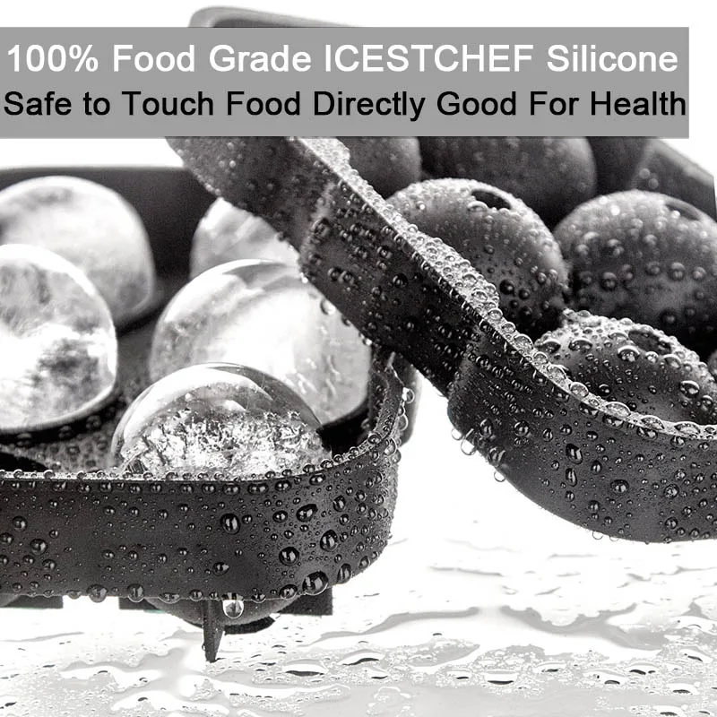 ICESTCHEF 1 шт. 6 форм для ледяных шариков силиконовый лоток кубиков льда круглая форма