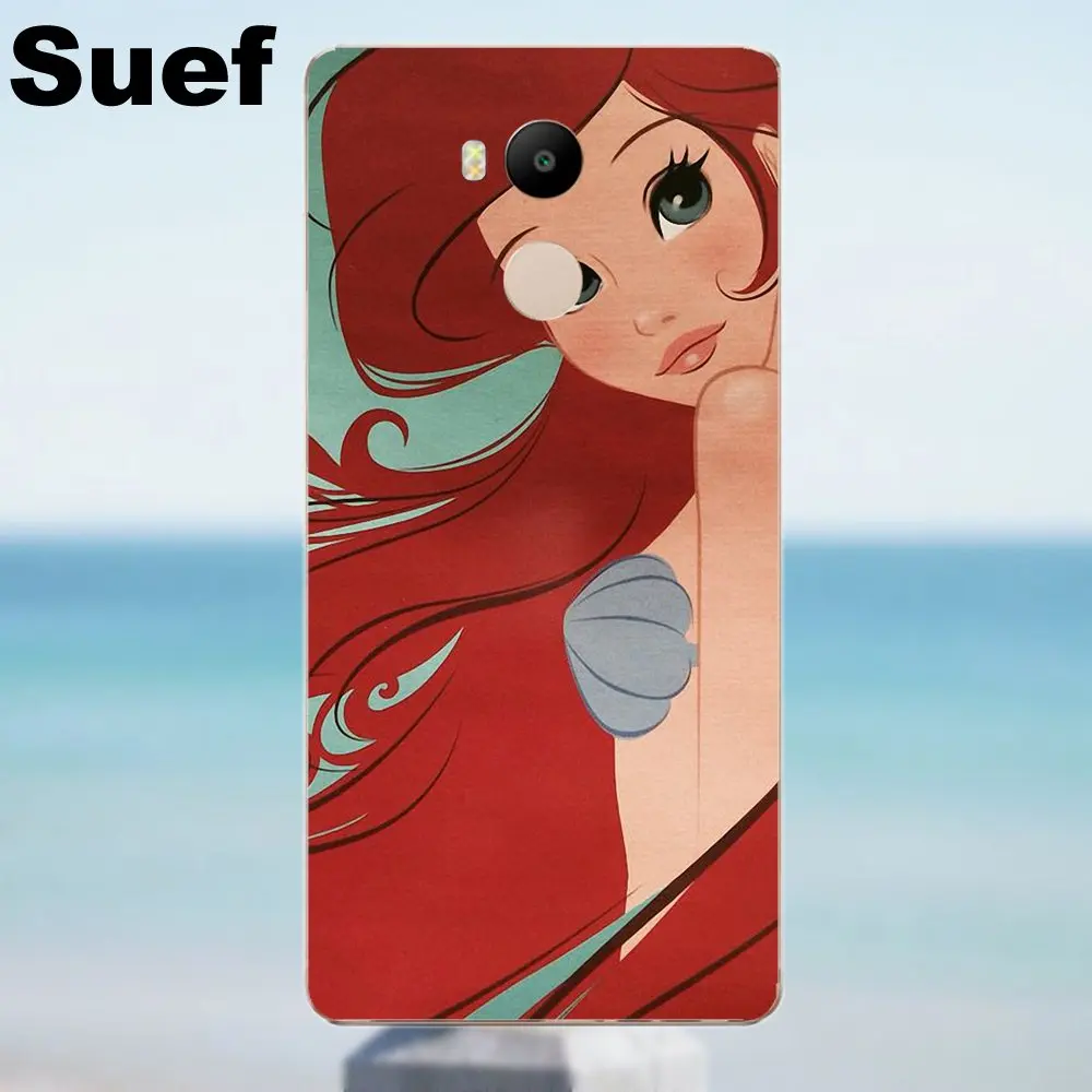 Suef мягкая Капа Татуированная Ариэль для Xiaomi Redmi 4 3 3S Pro Mi3 Mi4 Mi4i Mi4C Mi5 Mi5S Mi Max Note 2 |