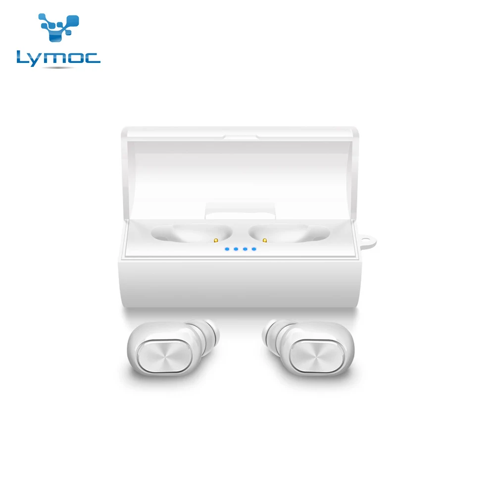 LYMOC TWS беспроводные Bluetooth наушники 5,0 Q1 Q26 мини стерео наушники спортивные гарнитуры Handsfree авто быстрая пара для мобильного телефона - Цвет: White
