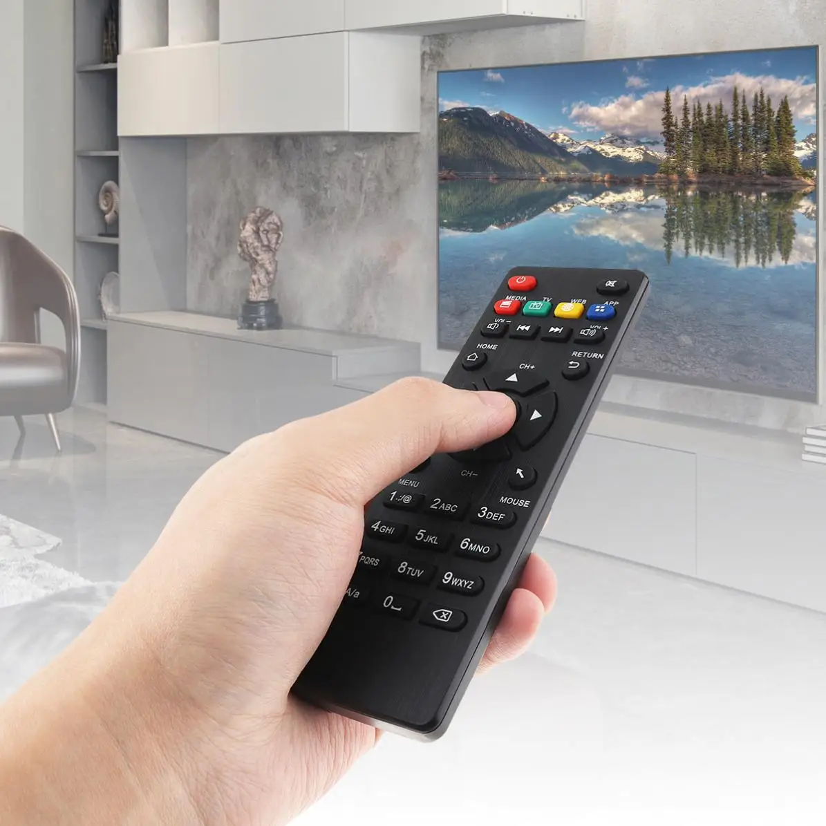 433 МГц CS918 tv BOX пульт дистанционного управления с большим дистанционным управлением для MXV, Q7, Q8, V88, V99