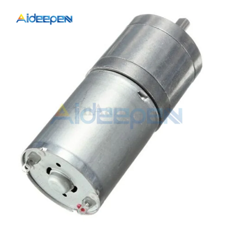 DC 12V 25mm 60RPM редуктор скорости мотор-редуктор мощный крутящий момент микро-редуктор скорости Коробка передач мотор