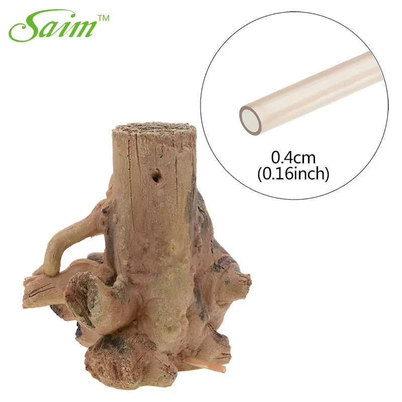 Саим аквариум плавника украшения имитация корня багажник украшение в виде